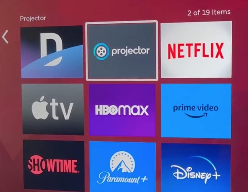 install projector on roku tv